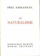  Achetez le livre d'occasion Le naturalisme sur Livrenpoche.com 
