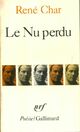 Achetez le livre d'occasion Le nu perdu de René Char sur Livrenpoche.com 