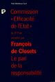  Achetez le livre d'occasion Le pari de la responsabilité de François De Closets sur Livrenpoche.com 