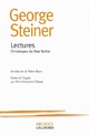  Achetez le livre d'occasion Lectures. Chroniques du New Yorker de George Steiner sur Livrenpoche.com 