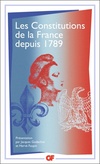  Achetez le livre d'occasion Les constitutions de la France depuis 1789 sur Livrenpoche.com 