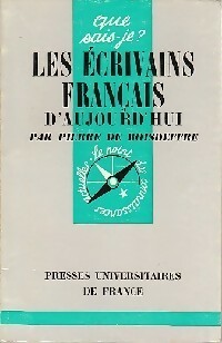  Achetez le livre d'occasion Les écrivains français d'aujourd'hui de Pierre De Boisdeffre sur Livrenpoche.com 