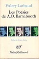  Achetez le livre d'occasion Les poésies de A.O. Barnabooth / Poésies diverses de Valery Larbaud sur Livrenpoche.com 