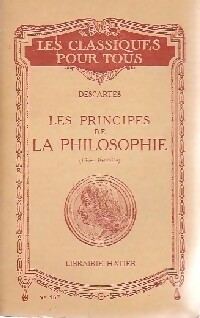  Achetez le livre d'occasion Les principes de la philosophie Tome I de René Descartes sur Livrenpoche.com 