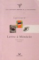  Achetez le livre d'occasion Lettre à Ménécée de Epicure sur Livrenpoche.com 