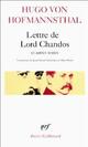  Achetez le livre d'occasion Lettre de Lord Chandos et autres textes sur la poésie de Hugo Von Hofmannsthal sur Livrenpoche.com 