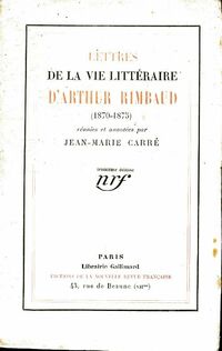  Achetez le livre d'occasion Lettres de la vie littéraire d'Arthur Rimbaud de Arthur Rimbaud sur Livrenpoche.com 