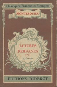  Achetez le livre d'occasion Lettres persanes (extraits) de Charles De Montesquieu sur Livrenpoche.com 