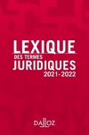  Achetez le livre d'occasion Lexique des termes juridiques 2021-2022 sur Livrenpoche.com 