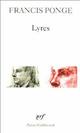  Achetez le livre d'occasion Lyres de Francis Ponge sur Livrenpoche.com 