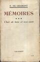  Achetez le livre d'occasion Mémoires Tome III : Clair de lune et taxi-auto de Elisabeth De Gramont sur Livrenpoche.com 