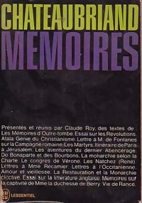  Achetez le livre d'occasion Mémoires de François René Chateaubriand sur Livrenpoche.com 