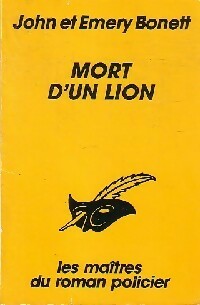  Achetez le livre d'occasion Mort d'un lion de Emery Bonett sur Livrenpoche.com 