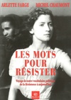  Achetez le livre d'occasion Mots pour resister sur Livrenpoche.com 