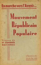  Achetez le livre d'occasion Mouvement républicain populaire sur Livrenpoche.com 