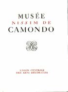  Achetez le livre d'occasion Musée nissim de Camondo sur Livrenpoche.com 