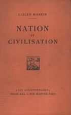  Achetez le livre d'occasion Nation et civilisation sur Livrenpoche.com 