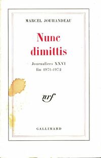  Achetez le livre d'occasion Nunc dimittis de Marcel Jouhandeau sur Livrenpoche.com 