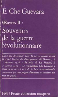  Achetez le livre d'occasion Oeuvres Tome II : Souvenirs de la guerre révolutionnaire de Che Ernesto Guevara sur Livrenpoche.com 