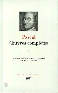  Achetez le livre d'occasion Oeuvres complètes Tome II de Blaise Pascal sur Livrenpoche.com 