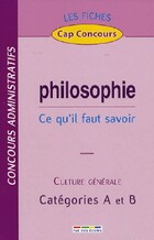 Achetez le livre d'occasion Philosophie : Catégories A et B sur Livrenpoche.com 