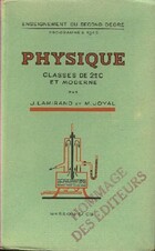  Achetez le livre d'occasion Physique classes de 2eC et moderne sur Livrenpoche.com 