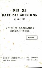 Achetez le livre d'occasion Pie XI pape des missions fascicule I sur Livrenpoche.com 