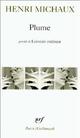  Achetez le livre d'occasion Plume / Lointain intérieur de Henri Michaux sur Livrenpoche.com 