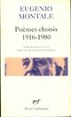  Achetez le livre d'occasion Poèmes choisis (1916-1980) de Eugenio Montale sur Livrenpoche.com 
