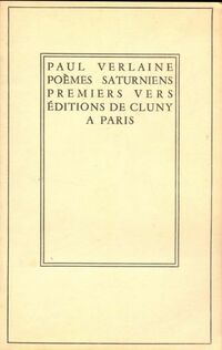  Achetez le livre d'occasion Poèmes saturniens / Premiers vers de Paul Verlaine sur Livrenpoche.com 