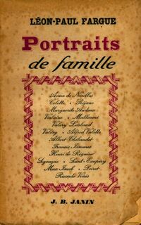  Achetez le livre d'occasion Portrait de famille de Léon-Paul Fargue sur Livrenpoche.com 