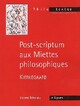  Achetez le livre d'occasion Post-scriptum aux miettes philosophiques de Kierkegaard de Vincent Delecroix sur Livrenpoche.com 
