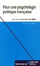  Achetez le livre d'occasion Pour une psychologie politique française sur Livrenpoche.com 