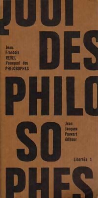  Achetez le livre d'occasion Pourquoi des philosophes ? de Jean-François Revel sur Livrenpoche.com 