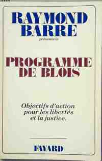  Achetez le livre d'occasion Programme de Blois de Raymond Barre sur Livrenpoche.com 