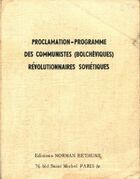  Achetez le livre d'occasion Programme des communistes révolutionnaires soviétiques sur Livrenpoche.com 