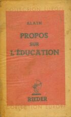  Achetez le livre d'occasion Propos sur l'éducation sur Livrenpoche.com 