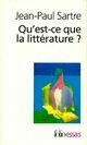  Achetez le livre d'occasion Qu'est-ce que la littérature ? de Jean-Paul Sartre sur Livrenpoche.com 