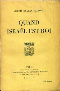  Achetez le livre d'occasion Quand Israël est roi de Jean Tharaud sur Livrenpoche.com 