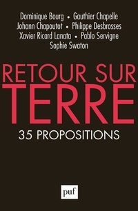  Achetez le livre d'occasion Retour sur terre : 35 propositions de Dominique Bourg sur Livrenpoche.com 