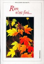  Achetez le livre d'occasion Rien n'est fini... sur Livrenpoche.com 