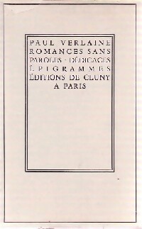  Achetez le livre d'occasion Romances sans paroles /  Dédicaces / Epigrammes de Paul Verlaine sur Livrenpoche.com 