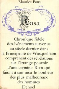 Achetez le livre d'occasion Rosa de Maurice Pons sur Livrenpoche.com 