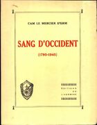  Achetez le livre d'occasion Sang d'occident sur Livrenpoche.com 