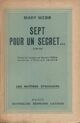  Achetez le livre d'occasion Sept pour un secret de Mary Webb sur Livrenpoche.com 