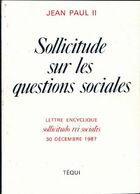  Achetez le livre d'occasion Sollicitude sur les questions sociales sur Livrenpoche.com 
