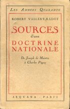  Achetez le livre d'occasion Sources d' une doctrine nationale sur Livrenpoche.com 