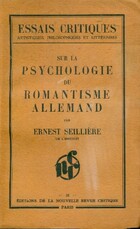  Achetez le livre d'occasion Sur la psychologie du romantisme allemand sur Livrenpoche.com 