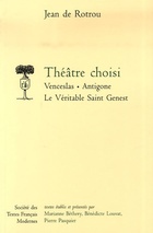  Achetez le livre d'occasion Théâtre choisi : Venceslas ; antigone ; le véritable saint genest sur Livrenpoche.com 