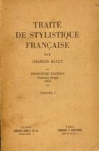 Achetez le livre d'occasion Traité de stylistique française Tome I sur Livrenpoche.com 